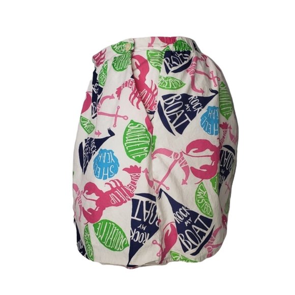 LILLY PULITZER WHITE ROCK MY BOAT SKIRT SIZE MEDIUM - Picture 3 of 11